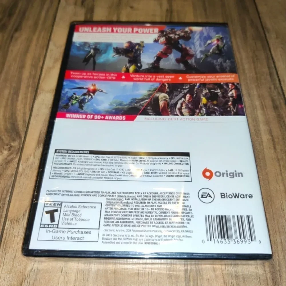 Anthem Standard Edition BioWare PC BRAND NEW.
